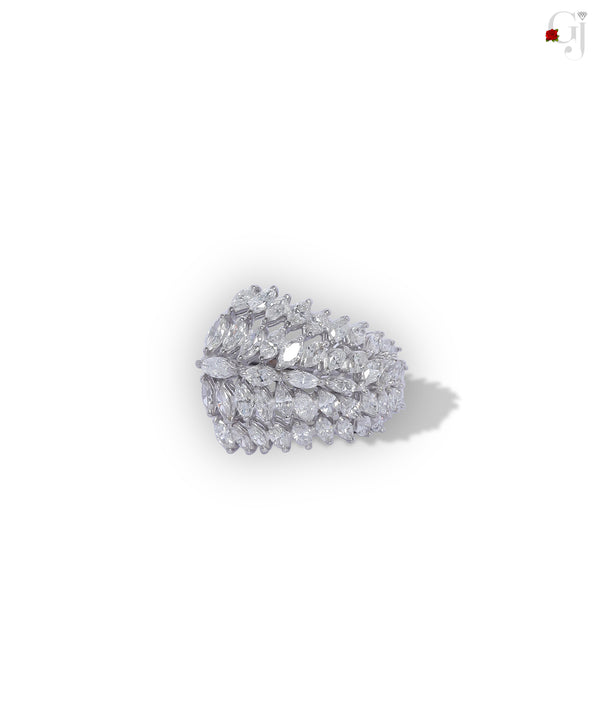 HALF BAND FANCY RING